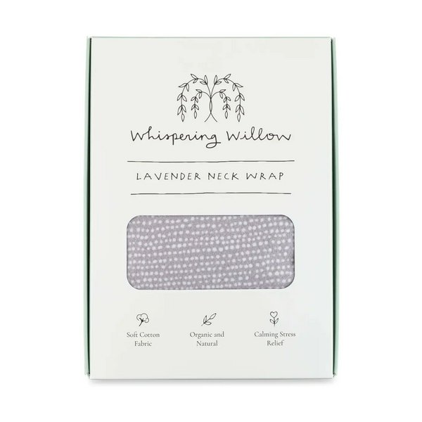 Whispering Willow Neck Wrap, Lavender - Tranquil Gray