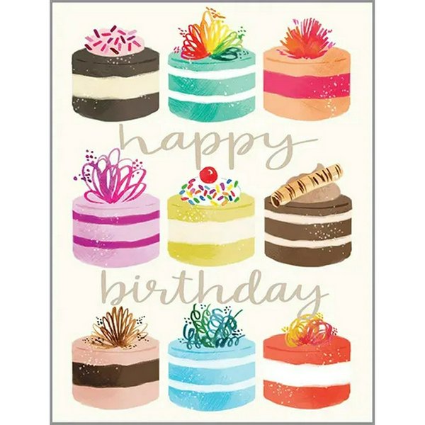 Birthday Greeting Card - Little Cakes